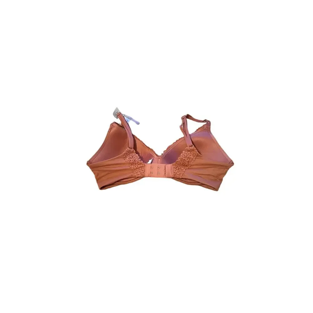 Aerie Wireless Burnt Orange Lace Unlined Bra Sz 32C NEW‎
